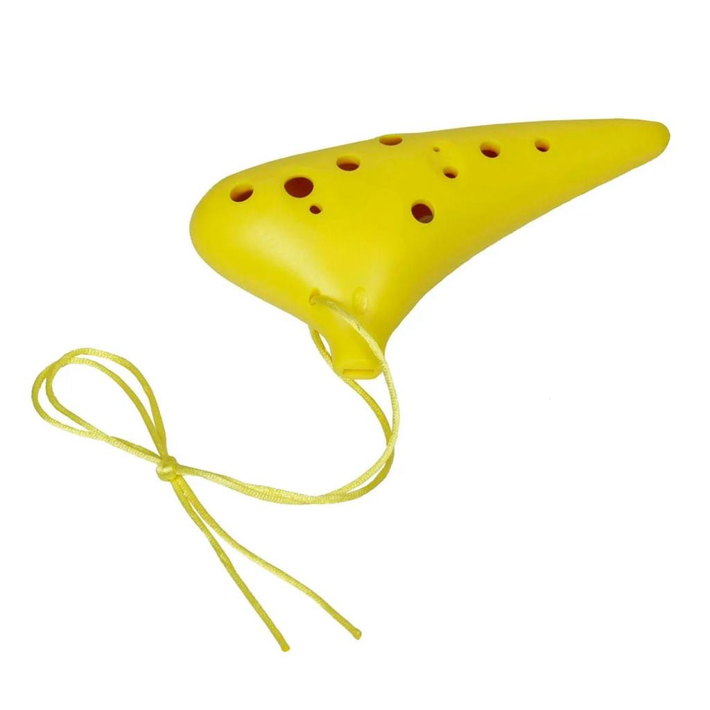 12 Hole Pottery Flute ABS Plastic Ocarina Musical Instrument with Carrying Bag Accessories for Music Lover and Beginner