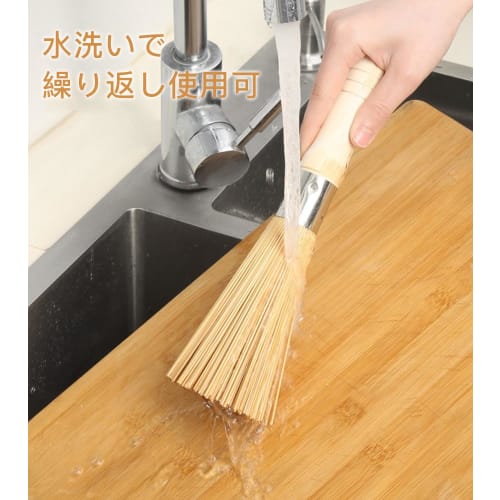 ESJNNK Kitchen Bamboo Sasara Kitchen Brush, Bamboo Dish Brush, Dishwashing Brush, Scrubber, Cleaning Brush for Sink, Kitchen, Frying Pan, Hanging Type