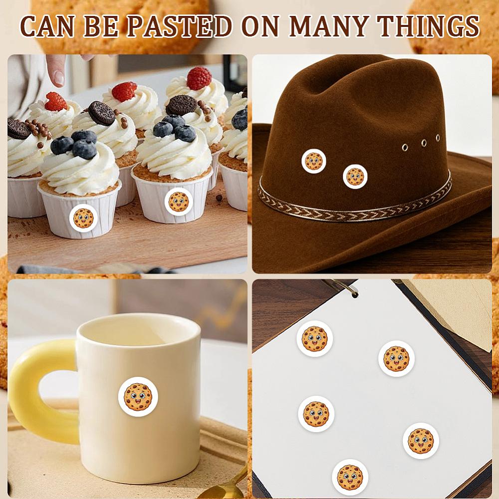 8 Sheets Plastic Waterproof Self-Adhesive Picture Stickers Cartoon Decals for Kid's Art Craft Cookies 150x150mm Sticker: 25mm