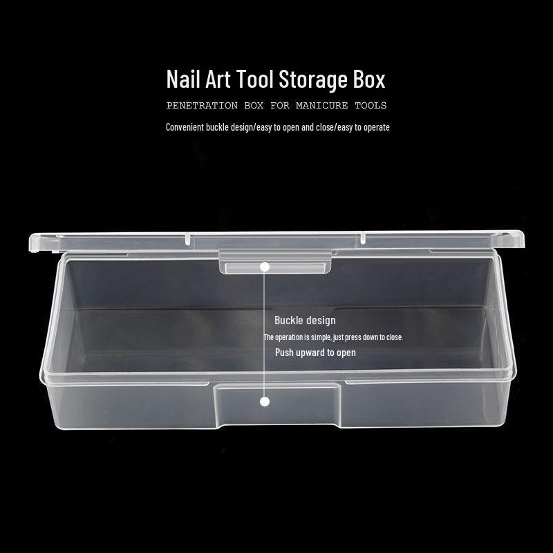 Mehrfarbige Blendende Ultra-Dünne Nail Art Aufbewahrungsbox