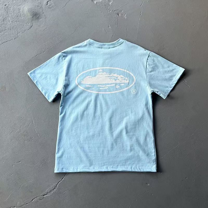 Short Sleeve Alcatraz Printed T-Shirt Top Versatile Casual Trendy Crew Neck Short Sleeve