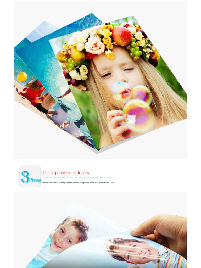 A4 160g Høyglans Dobbeltsidig Fotopapir & A3 200g Fargeblekkstråle Fotopapir