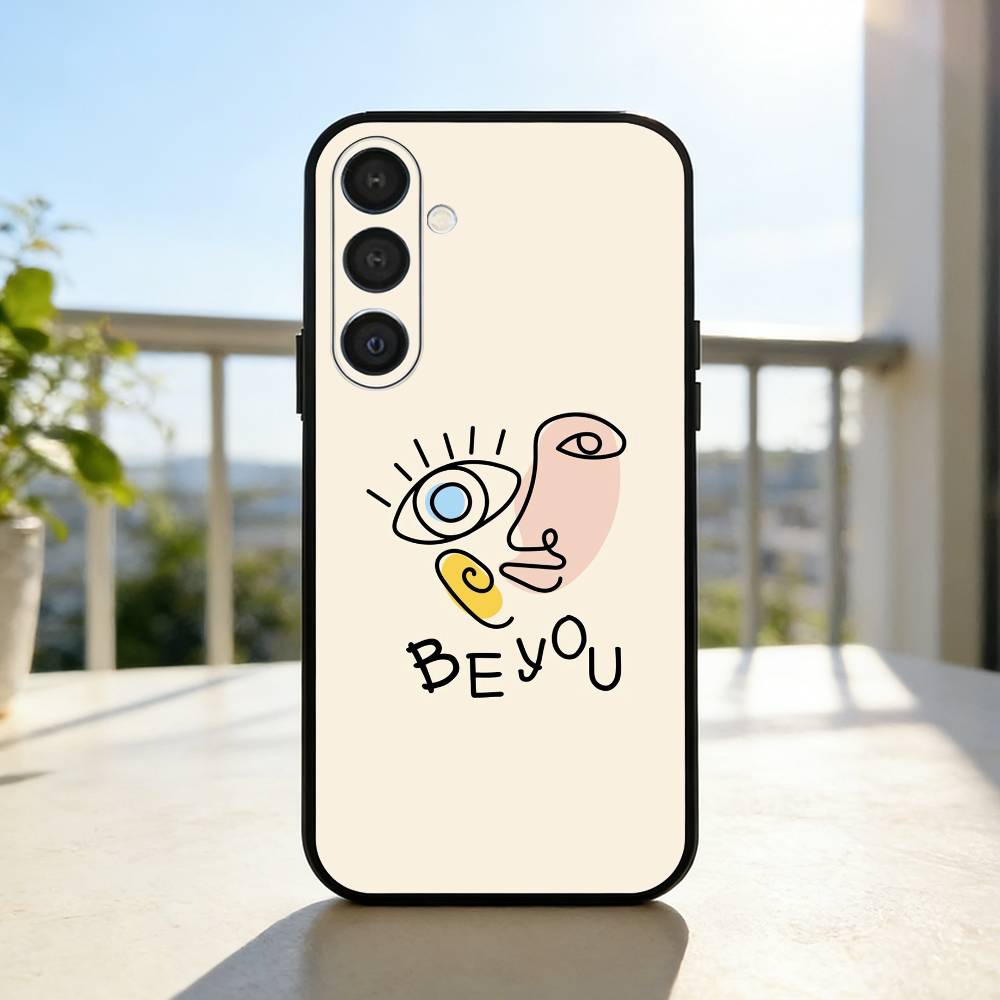 P-Picasso Abstract Art Painting Phone Case For Samsung A73,A21s,A22,A31,A32,A52,A53,A71,A80,Soft Black Shell Samsung a12