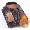 Autumn/winter Cotton Shirt Trend Plaid Lamb Wool Thickened Plaid Warm Shirt for Men