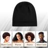 Satin Lining Baggy Hat Solid Color Women's Bonnets Casual Night Sleep Cap