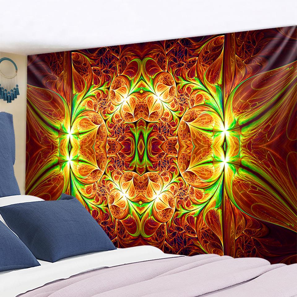 Wall Hanging Tissu Boheme Mandala Tapestry 3D Jade Home Decor Living Room Background Wall Carpet Cloth Hippie Blanket