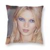 Kate Moss Model Square Pillowcase Polyester Linen Velvet Printed Zip Decor Throw Pillow Case Home Cushion Cover