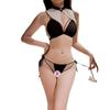 Sex underwear women's sexy small breasts seduction three-point large size seduction passion bed free crotch suit