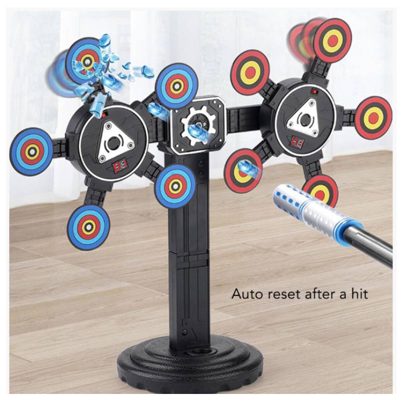 Childrens Electronic Autorecoil Shooting Target With Rotating Moving Target For Kids Play