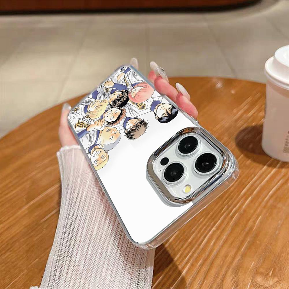 Anime Aces Of D-Diamonds Handyhülle Für Iphone 17 16 15 14 13 12 11 Pro Max Xr Air Plus Silikonhülle Silber Hard Shell Hülle