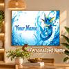 Vaporeon Custom Name Diamond Painting Personalized 5D Full Drill DIY Diamond Art Home Decor