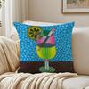 Yayoi Kusama Abstract Art Pumpkin Cushion Cover Linen Pillowcase Soft  for Sofa Bed Home Room Decor