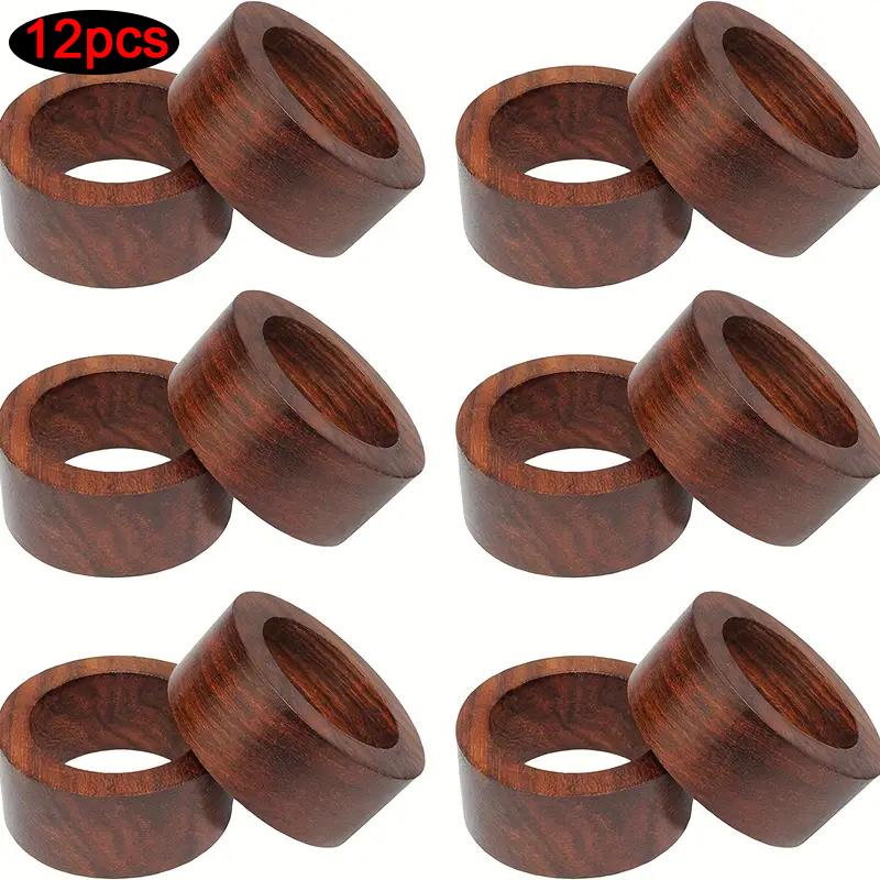 

Классическое деревянное кольцо для салфеток, натуральный деревенский деревянный дизайн, кольца для салфеток, посуда для свадебной вечеринки, кейтеринга, рождественское украшение