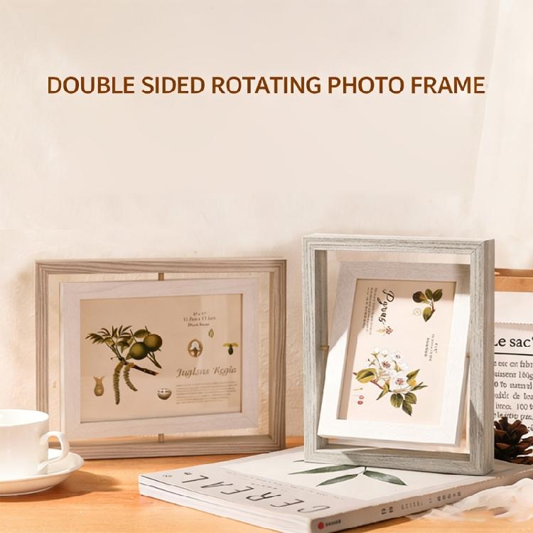 360 Degree Photo Display Multiple Angles Display Double Sided 6 Inch Rotatable Photo Frame For Dynamic Wall Decorations