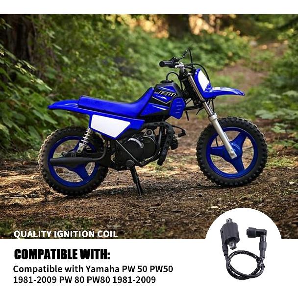 IGNITION COIL NEW Compatible with Yamaha PW 50 PW50 1981-2009 PW 80 PW80 1981-2009