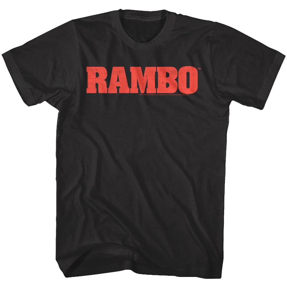 Rambo Movie Logo Men s T Shirt Soldier Military Action Movie XL