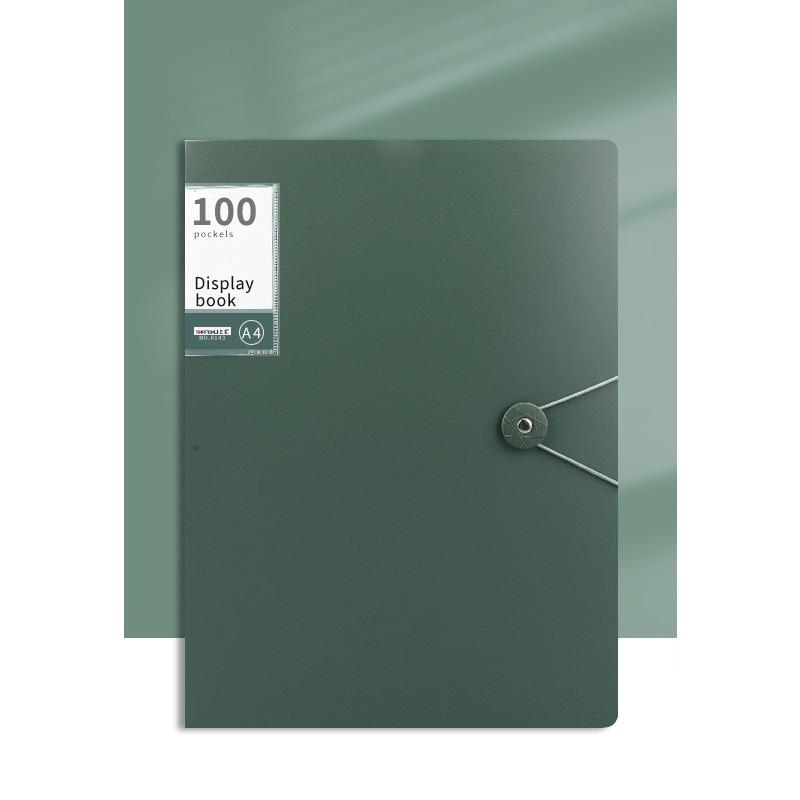 Složka na dokumenty A4 s 60 kapsami, Vhodná pro ukládání dokumentů formátu A4, jako jsou testy, Vysoká průhlednost a voděodolná