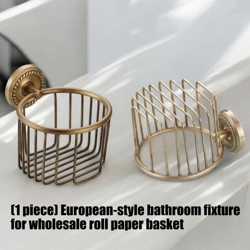 Wall Mounted Toilet Paper Dispenser Traditional Appearance Tissue Holders Simple Tool Without Assembly Bathroom Accessory