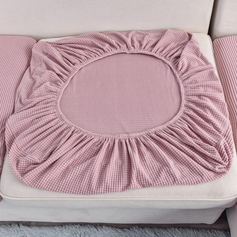 Velvet Plush L Shaped Sofa Cushion Cover for Living Room Elastic Furniture Couch Slipcover Chaise Longue Sofa Seat Cover Stretch
