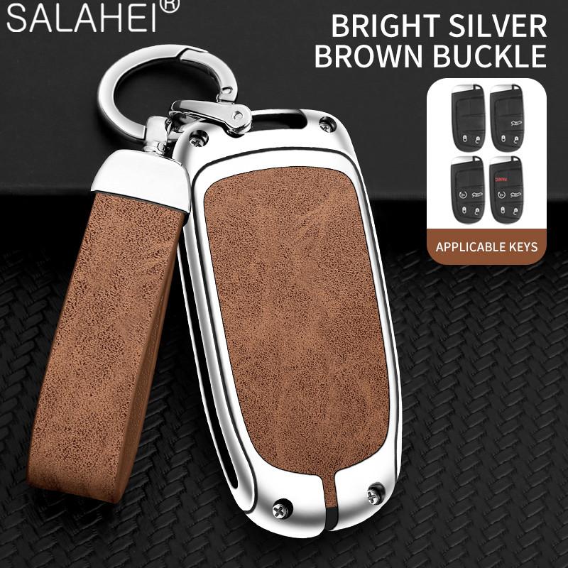 Autoschlüsselabdeckung Fall Shell Schlüsselanhänger für Jeep Grand Cherokee WK2 KL Wrangler JK Renegade Commander Compass 2018 2022