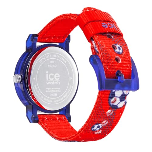 Ice-Watch Kids Ice Learning Wristwatch 022694 Red Football 32mm Small 3 Hands Ladies Children