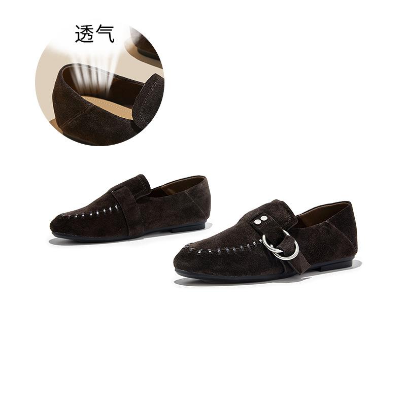The first layer of sheepskin insoles, two loafers for women's 2025 autumn new high-end leather single shoes, not tired women's shoes