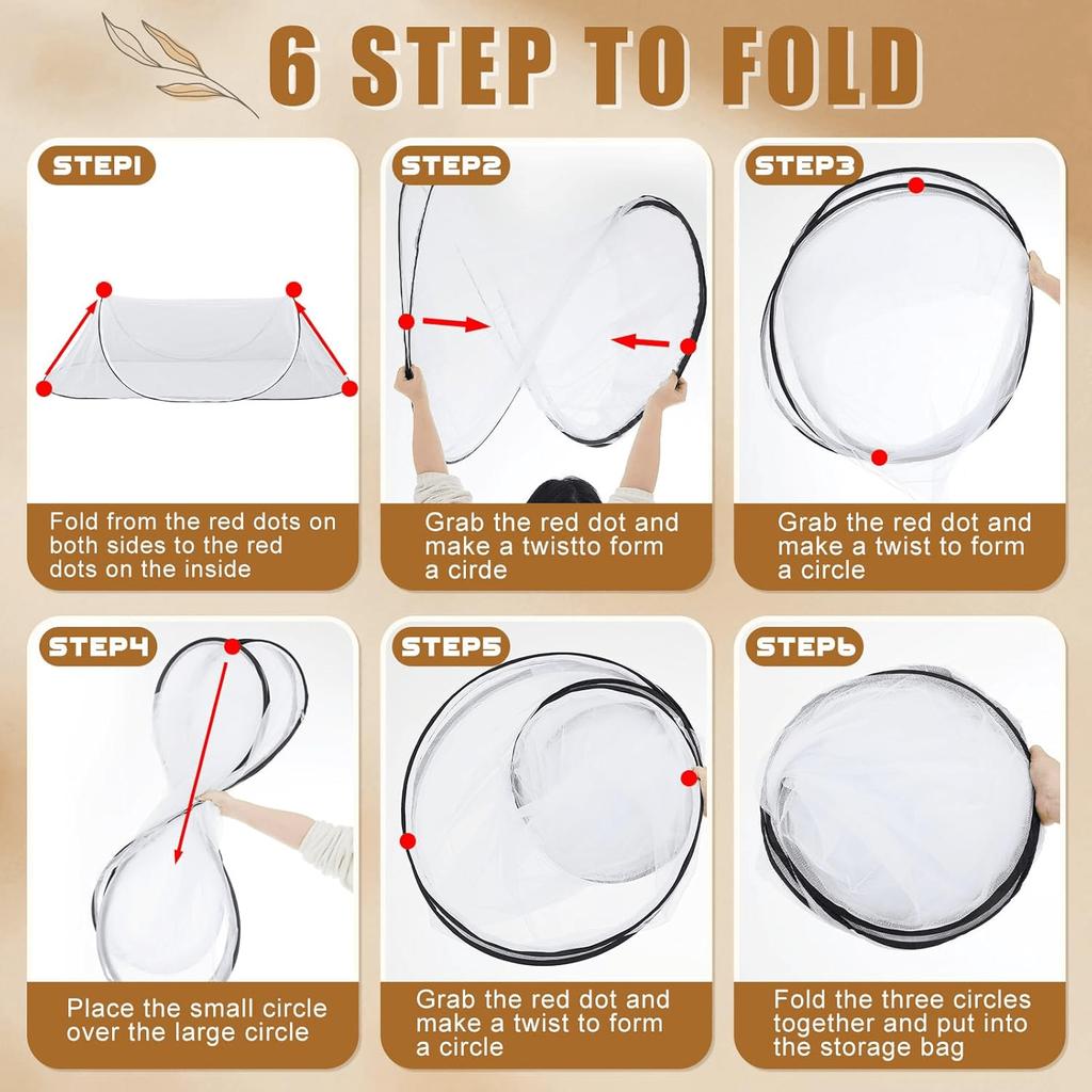 161° Full Protection Pop-Up Portable Mosquito Net Tent Instant Foldable Bed Canopy for Indoor Outdoor Use for Bed Camping Travel