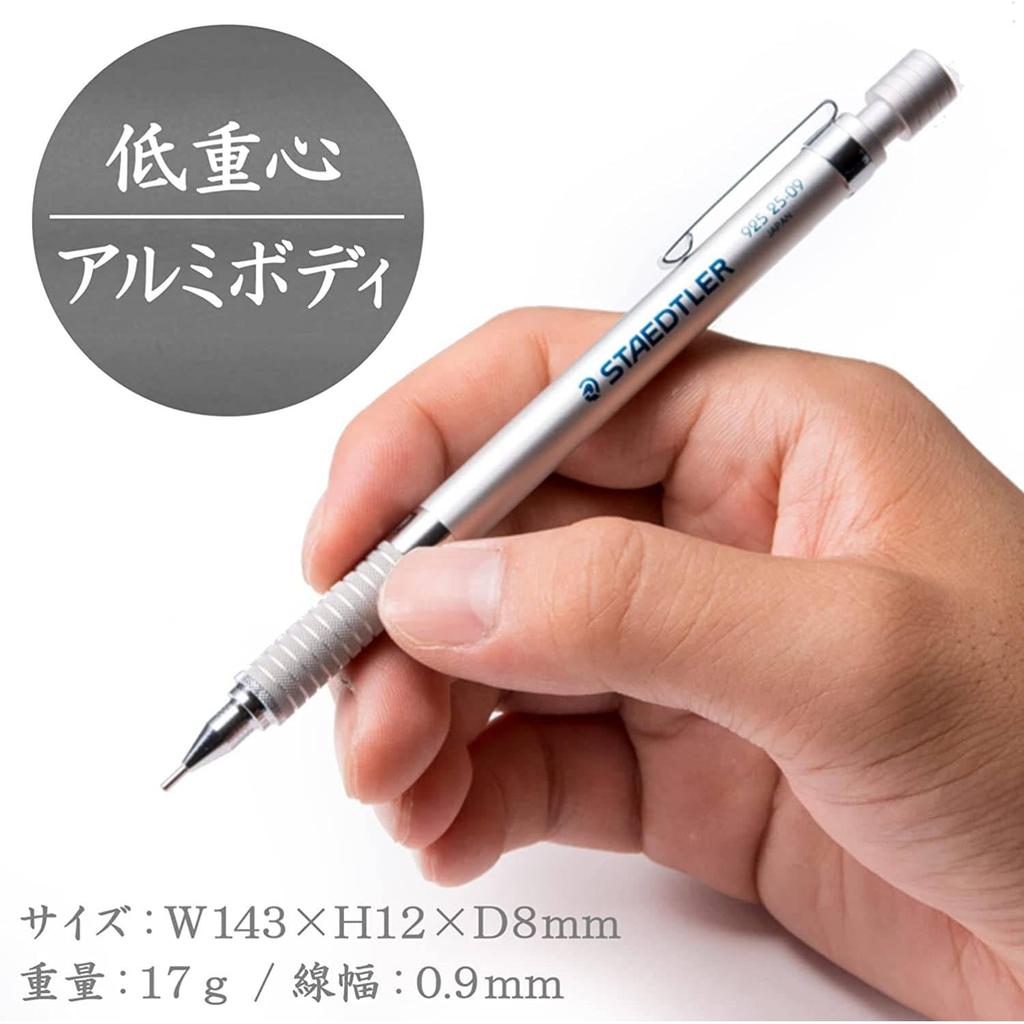 Staedtler Mechanical Pencil Drafting Pencil Silver Series 925 25 Blister Pack 92525 09BK 0.9mm