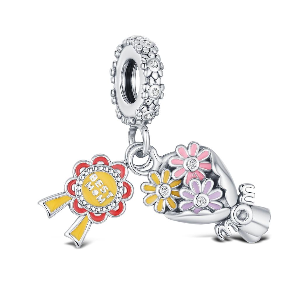 Charms for bracelet Silver 925 Bottle Car Bead Classic Jewelry For Women Diy Pendant Love Mother's Day Gift Heart bead Fashion