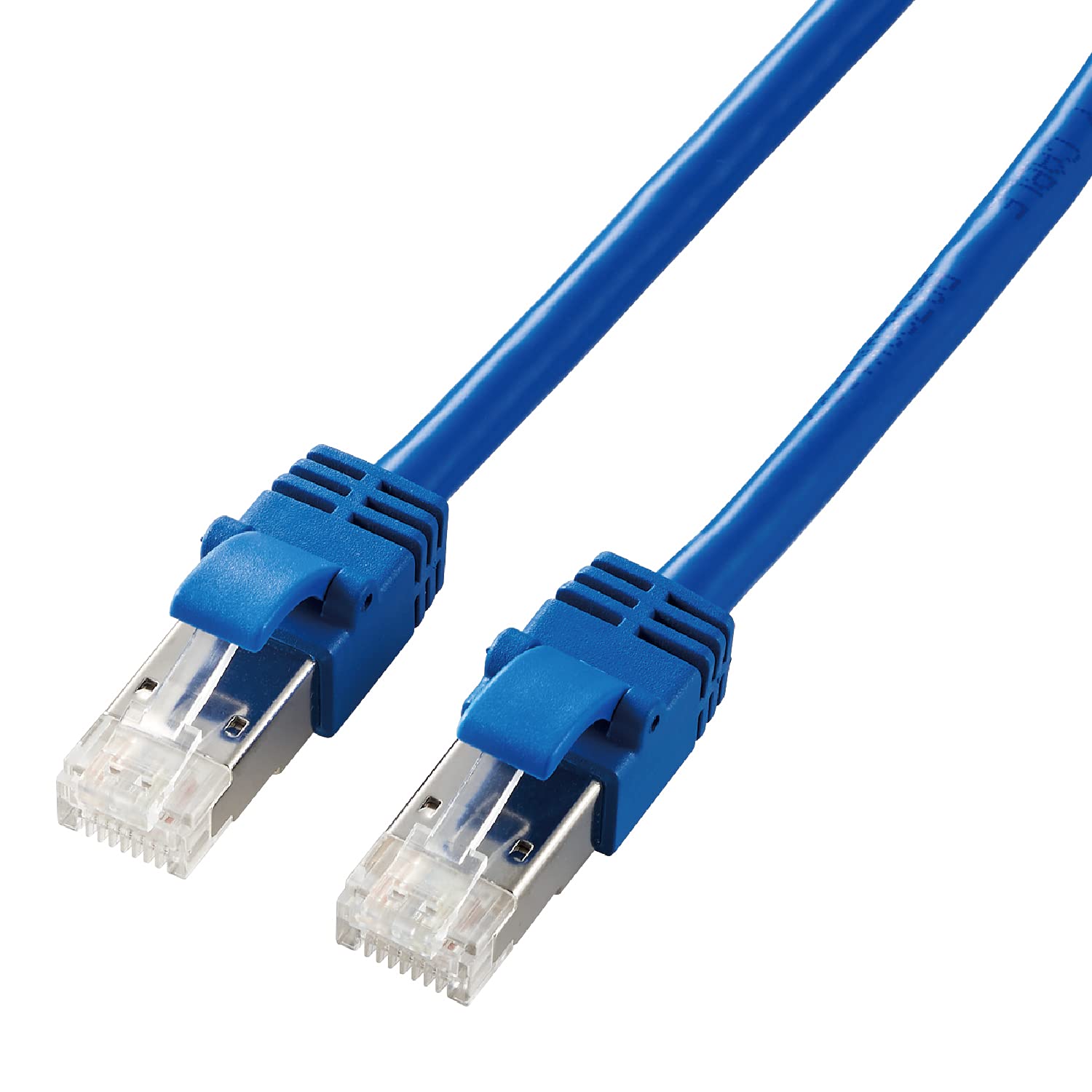 

ELECOM LAN Cable CAT7 5m Nail Break Prevention Connector Soft Blue LD-TWSY/BU5 синій
