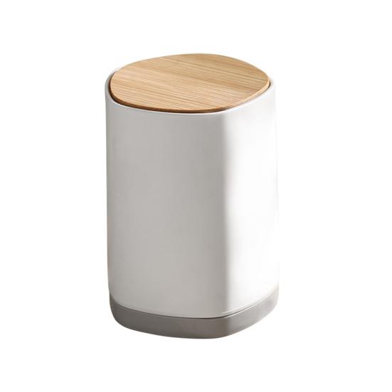 

Держатель для зубочисток Современный дизайн с функцией нажатия для открытия Простота в эксплуатации Пылезащитный Легкий доступ к зубочисткам