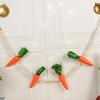 Carrot Decorations Easter Carrot Banner String Vivid Durable Unique Adorable Easter Carrot Ornament For Wall Window Fireplace