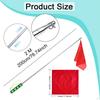 Equestrian Training Flag Horse Equipment Red with Flagpole