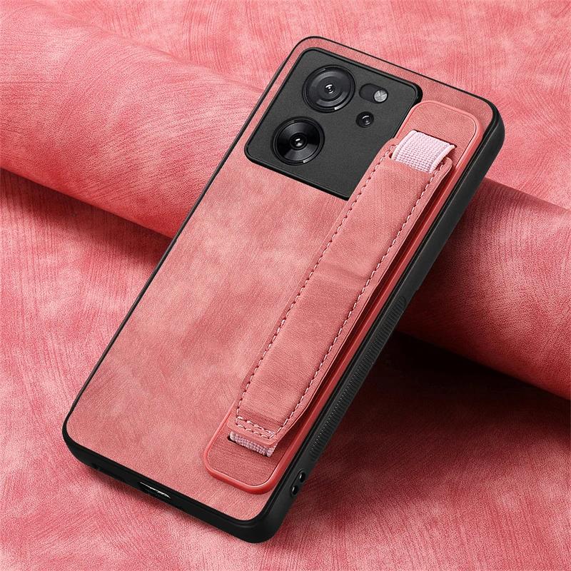 Leather Case For Xiaomi 15T 14T 13T 12X 11T 13 12 Mi 11 Lite 5G NE 10T Pro 11i Wrist Strap Holder Silicone Case Back Cover Funda