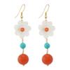 Niche retro earrings medium and long fringed earrings simple temperament cheongsam earrings women