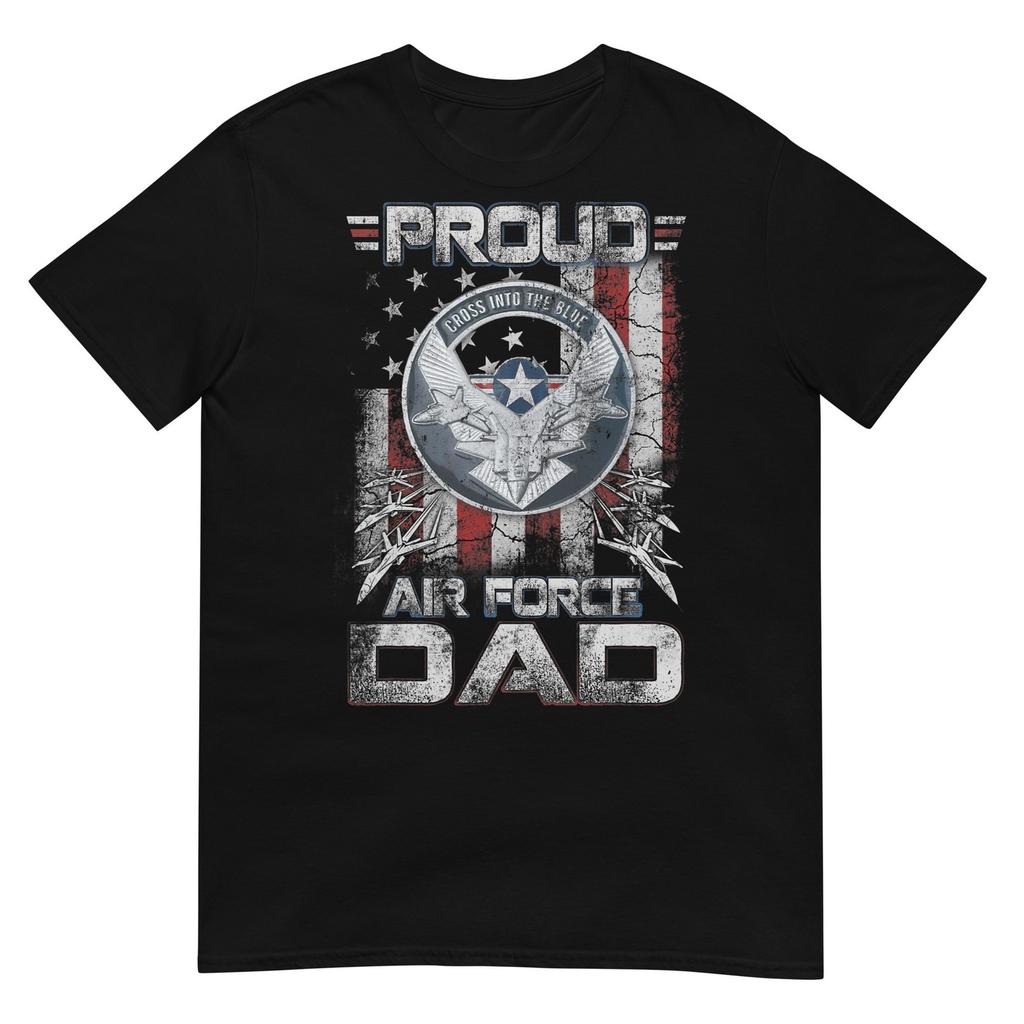 Unisexs Proud Air Force Dad Shirt Military Family Fathers Day TShirt