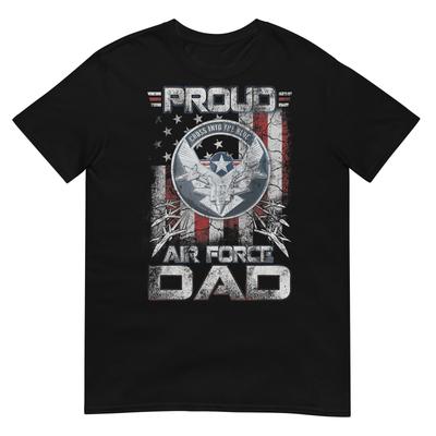 Unisexs Proud Air Force Dad Shirt Military Family Fathers Day TShirt