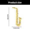 Stylish Collar Lapel Pin Saxophone Rhinestones Vintage Lapel Clothing Crystal Accessories Perfect for Wedding Engagement