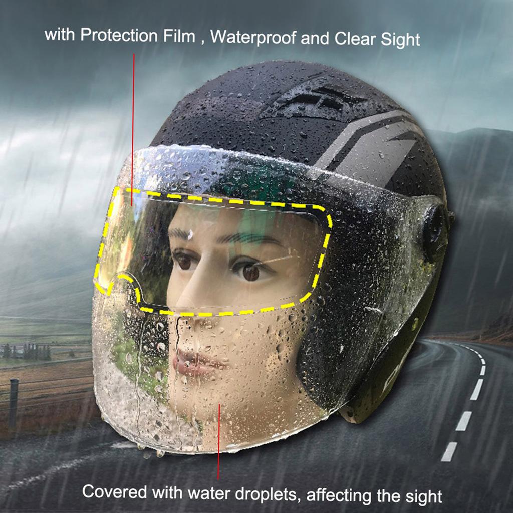 Helmet   Film Anti-fog Rainproof Oilproof Anti-scratch Anti-fog Motorcycle Helmet Lens Film   Eye  