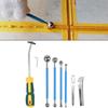 Ergonomic Handle Grout Tool Grout Removal Set Handle Size 225x30mm 8.86x1.18inch Seam Repair Tools Reusable Cleaning Tool