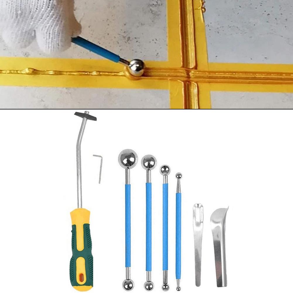 Ergonomic Handle Grout Tool Grout Removal Set Handle Size 225x30mm 8.86x1.18inch Seam Repair Tools Reusable Cleaning Tool
