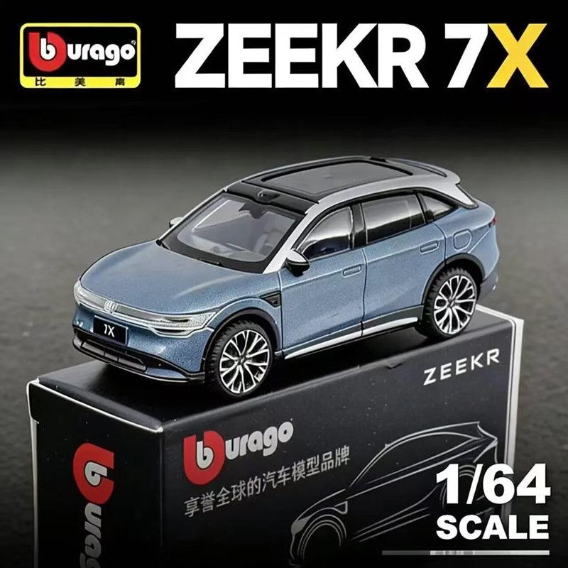 1:64 ZEEKR MIX MPV ZEEKR 007 7X SUV Alloy Car Model Diecast Metal Simulation New Energy Vehicles Car Model Collection Kids Gifts