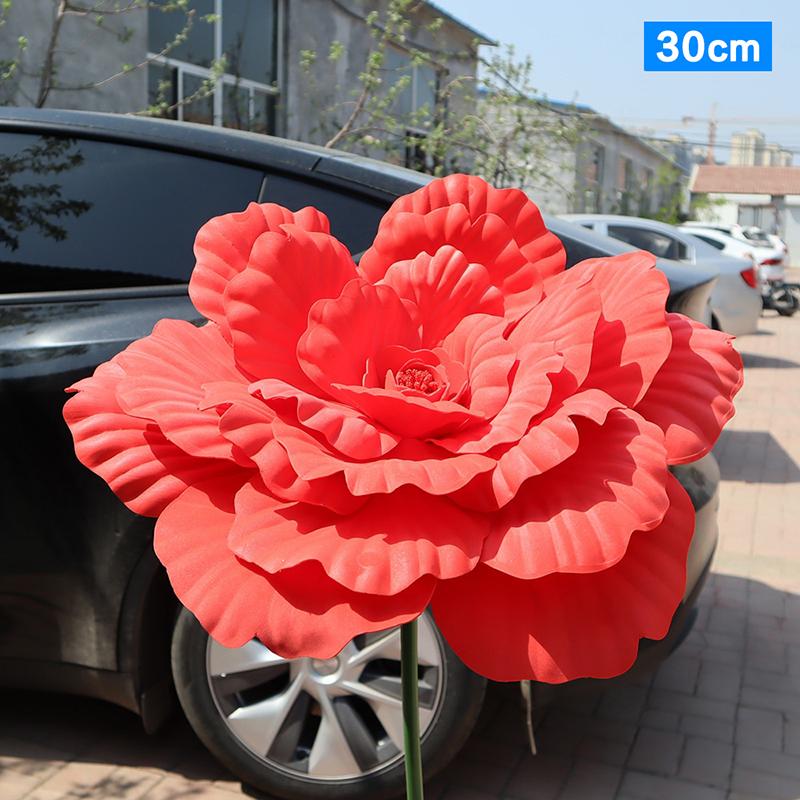 30/40cm Künstliche Pfingstrose Hochzeitsfeier Große Blumen-Show-Requisiten DIY-Fälschung Blumen Hochzeitsfenster Hintergrundwand Dekoration