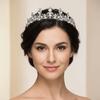 Barocke Brautkrone Zink Zinklegierung Hochzeitsdiademe Vintage Königin Prinzessinnenkrone Kostümparty