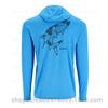 Cross-border SIMMS fishing suit UPF50 long-sleeved hoodie quick-drying breathable sunscreen clothes Luya outdoor T-shirt new