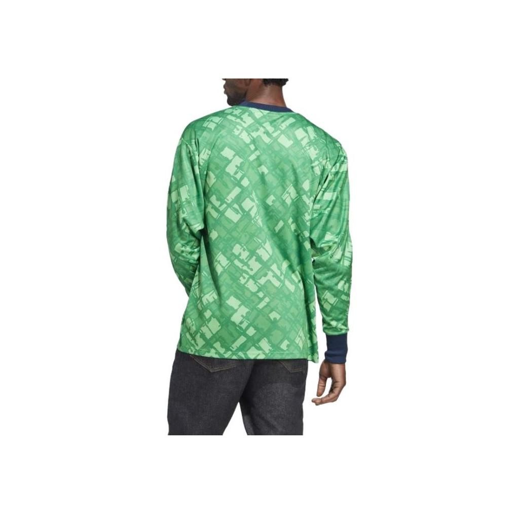 Adidas Ss23 Striped Letter Print Crew Neck Long Sleeve Sweatshirt Men Sweatshirt Green HT7193