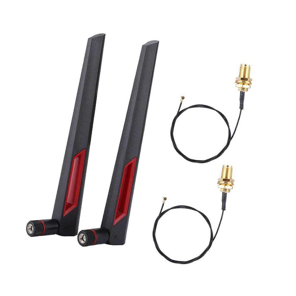 2PCS M.2NGFF Wireless Network Card Connect Cable 2*8DBi AC688 Network Antenna