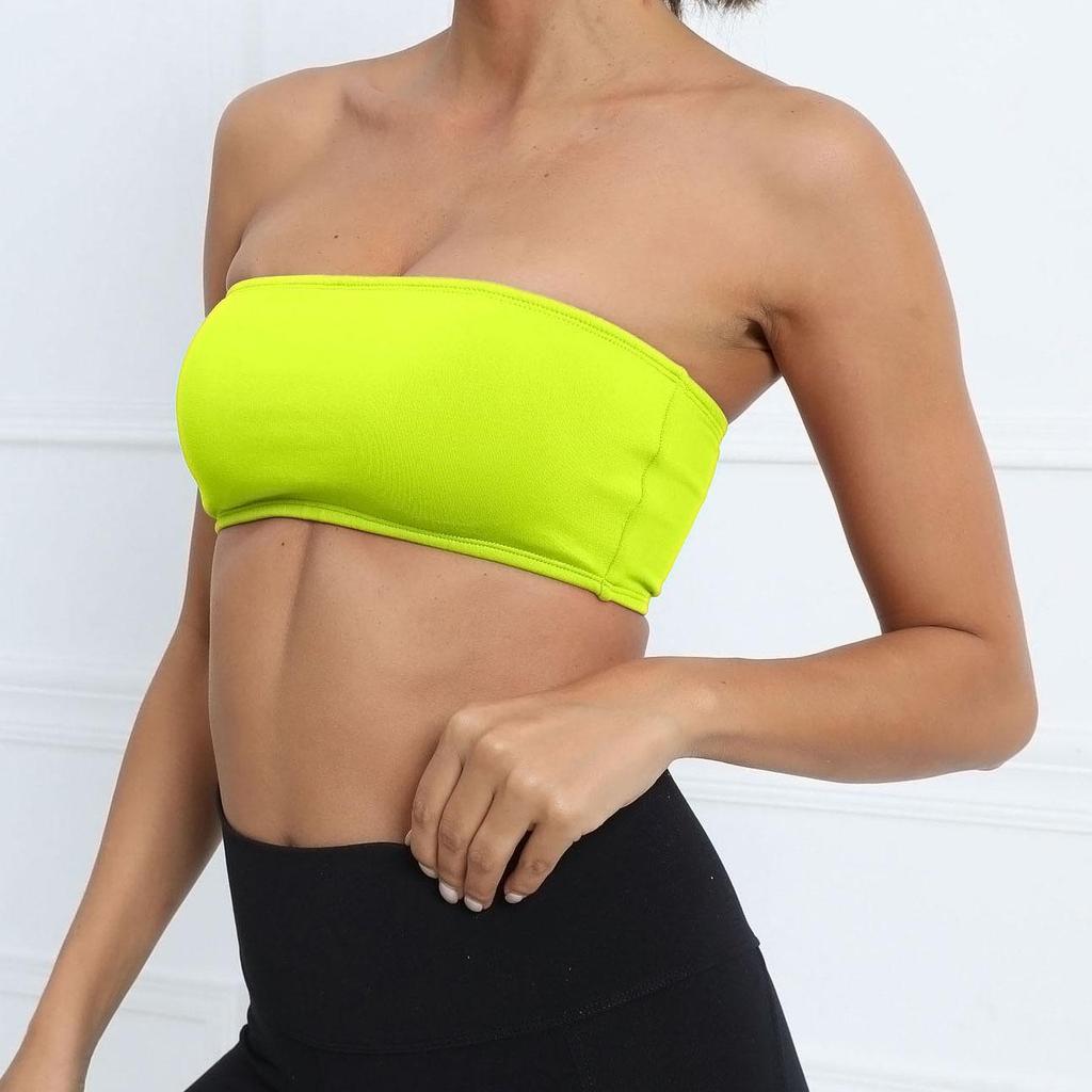 Cross-border Strapless Bandeau Yoga Sports Bra - Backless Design for Fitness