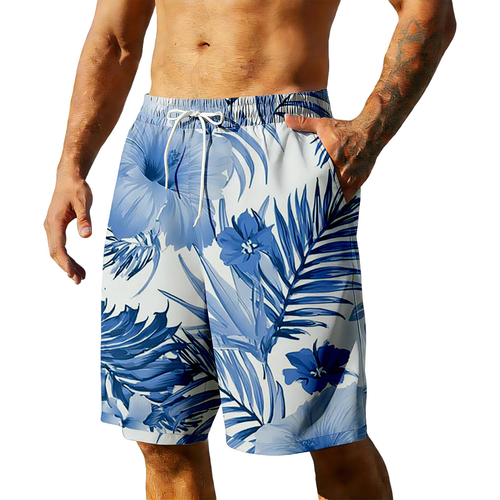 

Men s Summer Hawaiian Shorts XXL винний