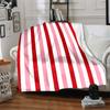 1pc Red Stripes Blanket Warm, Cozy, And Soft, Suitable for Sofas, Beds, Cars, And Office Use.Perfect for Camping And Travel, Making It a Great Gift fo